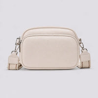 Petit sac à main crème Hermine, face sur fond studio neutre