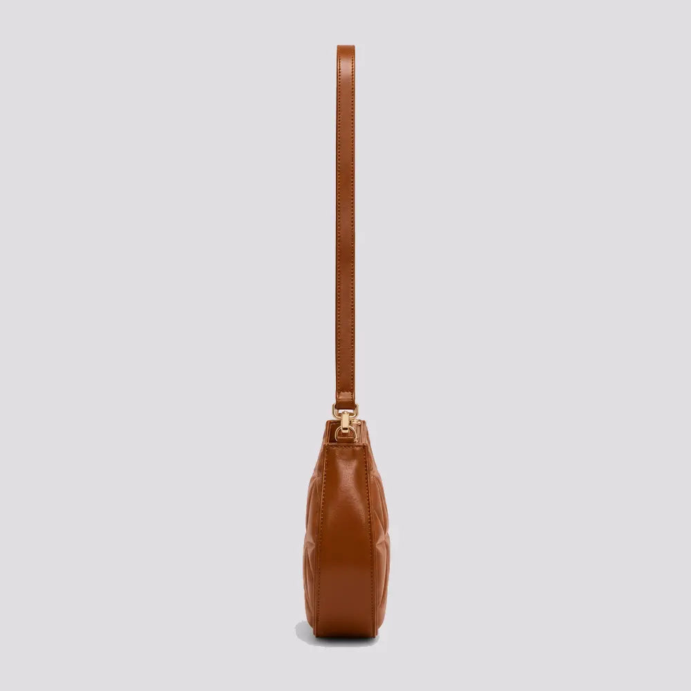 Petit sac à main Marron — Mélusine, vue de profil latéral