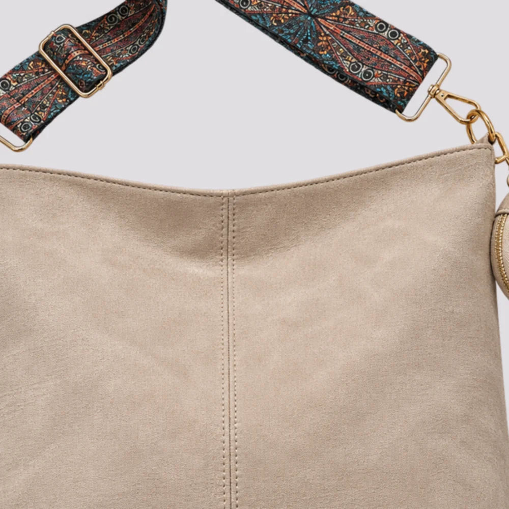Sac à main Beige — Romane, zoom sur la matière