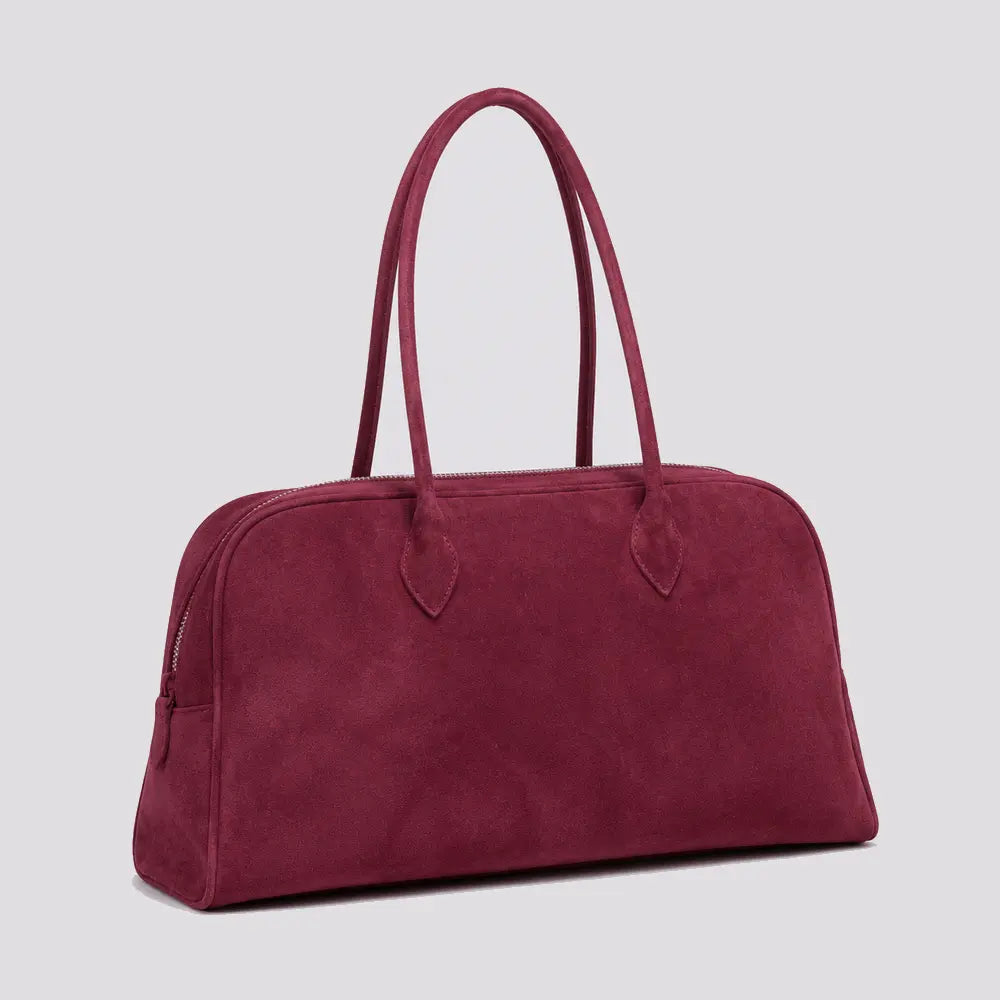 Sac à main Bordeaux — Ombeline, vue trois-quarts