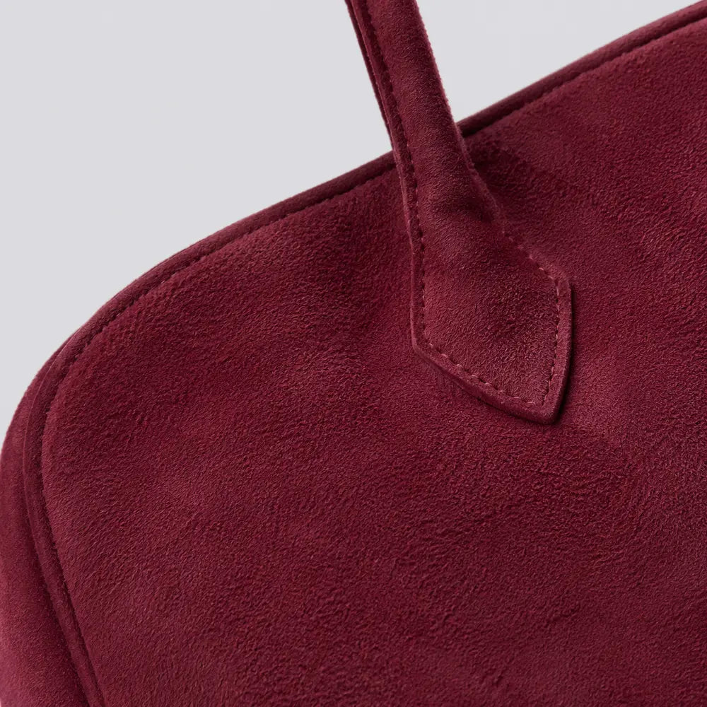 Sac à main Bordeaux — Ombeline, zoom sur la matière