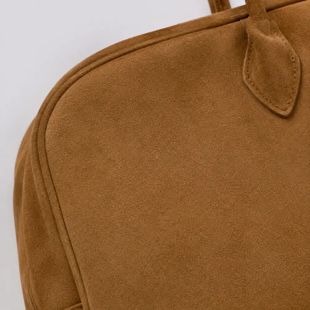 Sac à main Camel — Ombeline, zoom sur la matière