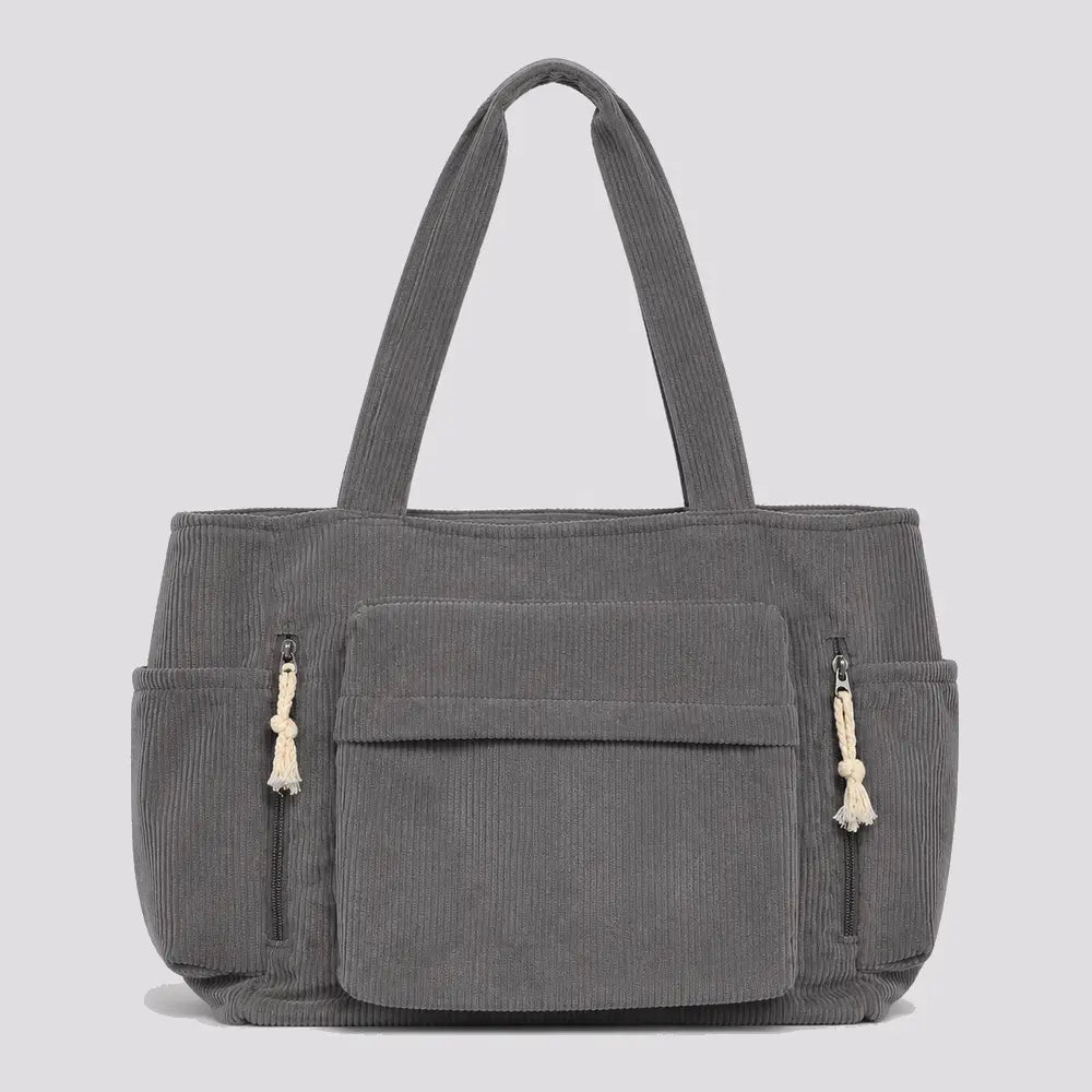 Sac à main Gris — Cléophée, vue de face