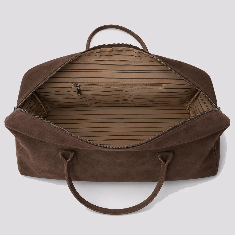 Sac à main Marron — Ombeline, vue ouverte de haut