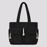Sac à main Noir — Cléophée, vue de face