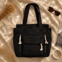 Sac à main Noir — Cléophée, flatlay premium ENNA