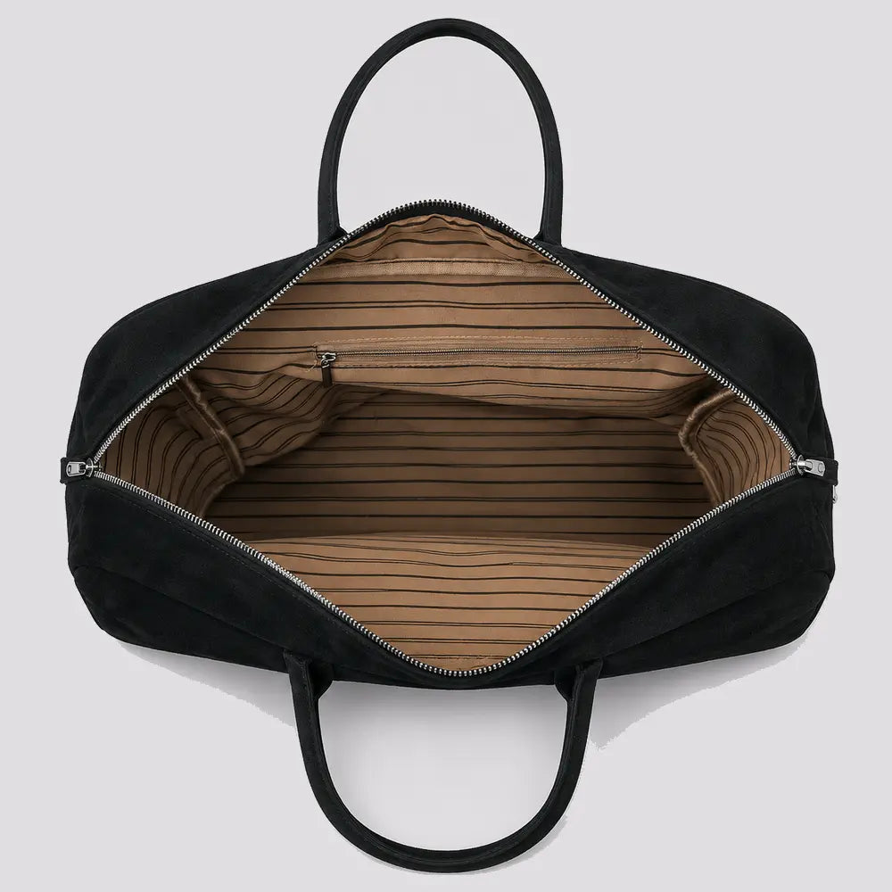 Sac à main Noir — Ombeline, vue ouverte de haut