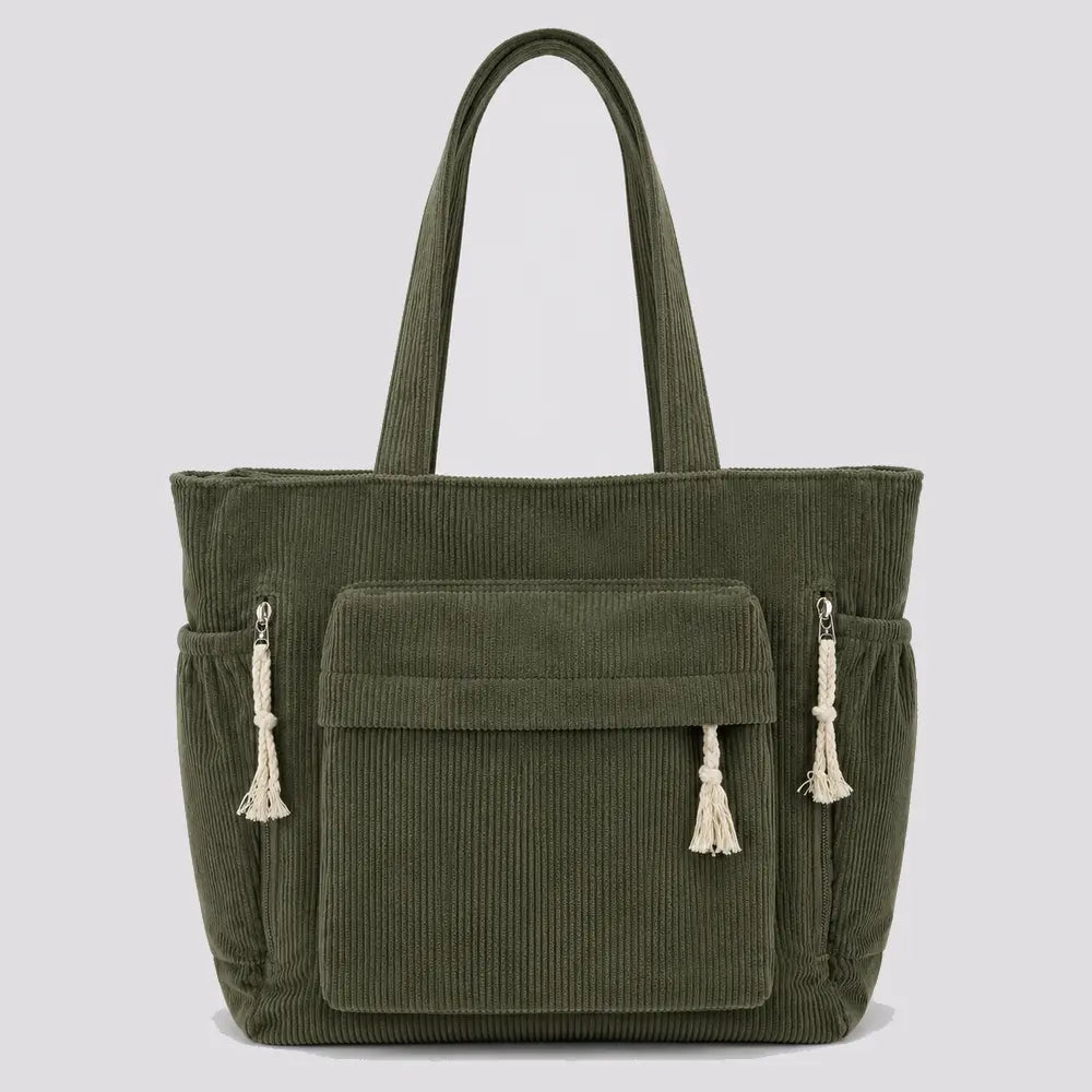 Sac à main Vert — Cléophée, vue de face