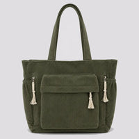 Sac à main Vert — Cléophée, vue de face