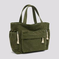 Sac à main Vert — Cléophée, vue trois-quarts