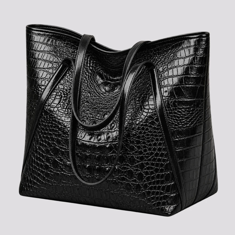 Sac à main Noir — Arielle, vue trois-quarts